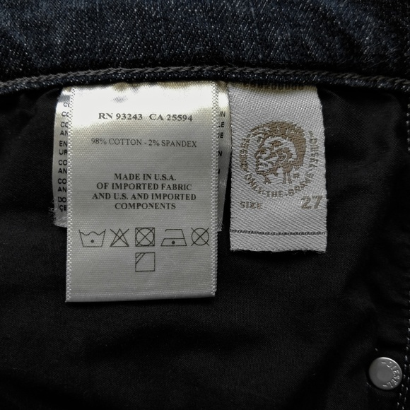 DIESEL Jeans RK881 Indigo Getlegg Slim Skinny 27 - Picture 8 of 8